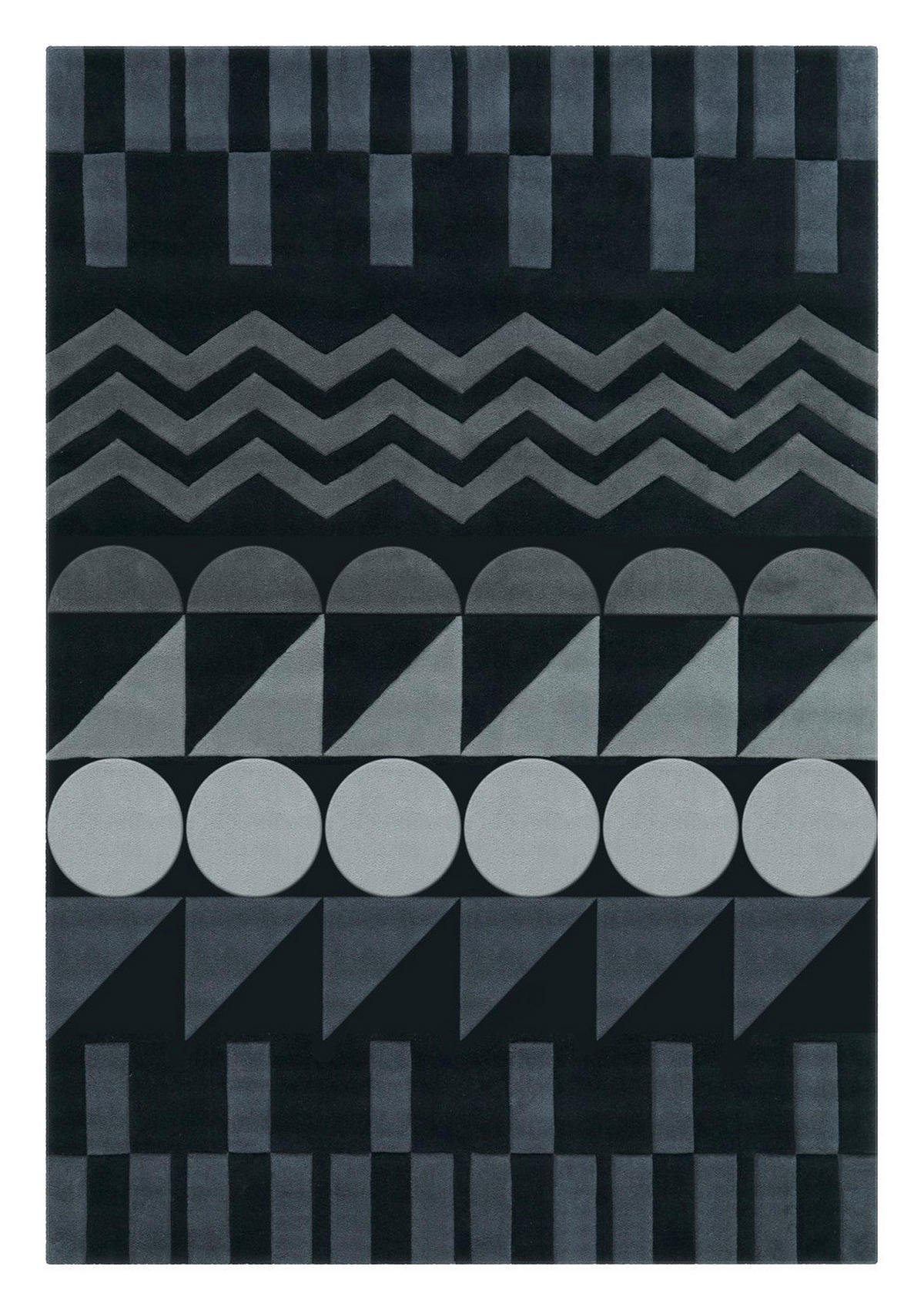 Arte Espina Kurzflorteppich Spirit 3120 anthrazit B/L: ca. 140x200 cm Spirit 3120 - anthrazit (140,00/200,00cm) - Arte Espina
