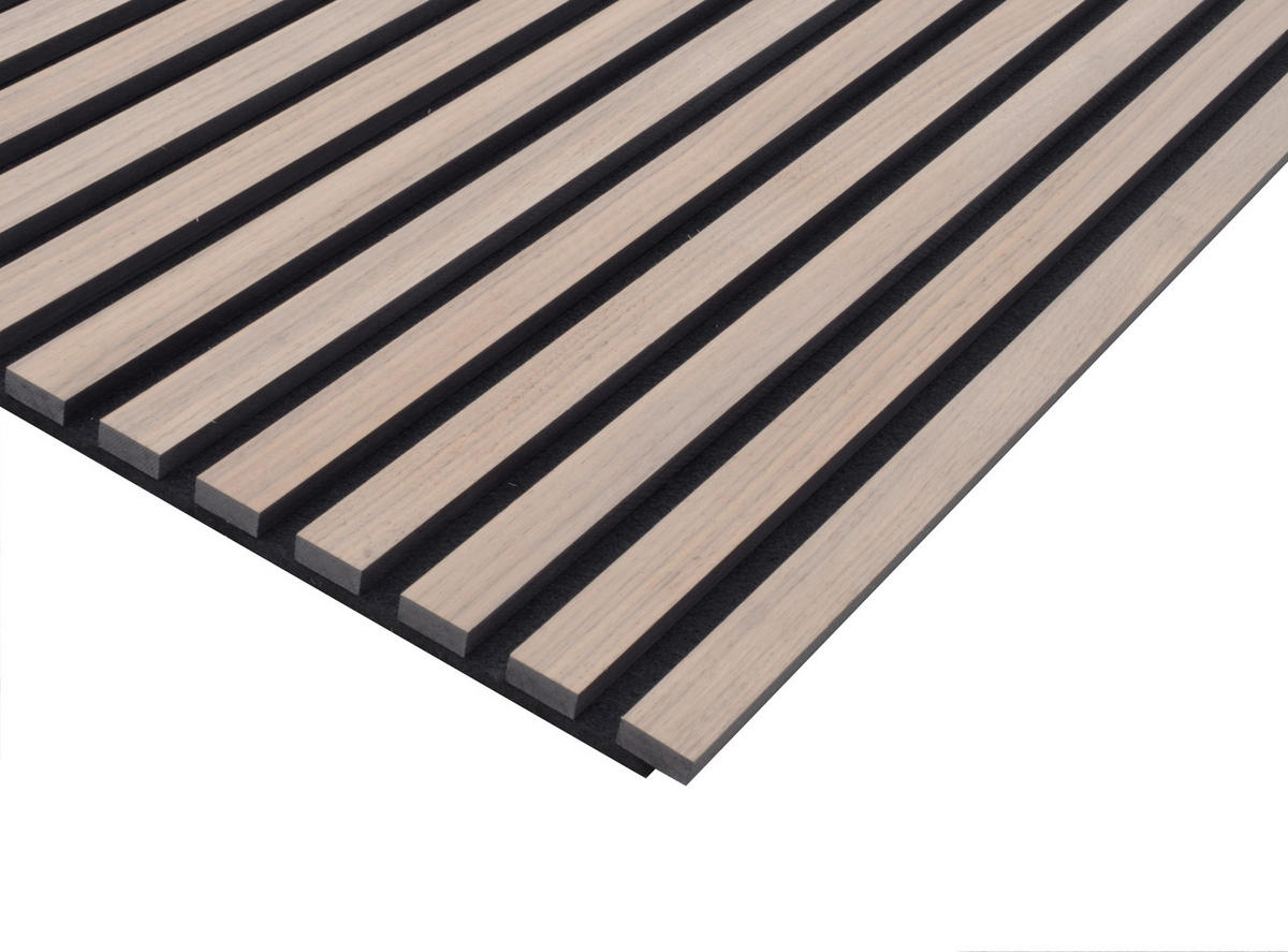 FN Acustico Wand-und Akustikpaneel walnuss L/B/H: ca. 240x57,25x1,9 cm pro Stück Akustikplatte 57x240 FRWA071 Walnuß - walnuss (240,00/57,25/1,90cm) - FN Acustico