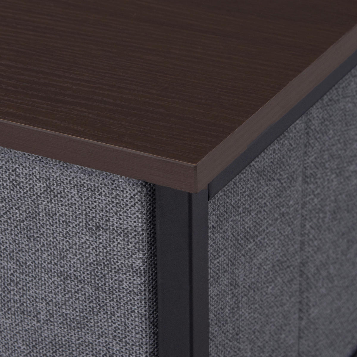 HOMCOM Aufbewahrungsregal dunkelgrau Edelstahl B/H/L: ca. 30x63,5x71 cm Schubladenschrank - dunkelgrau (71,00/30,00/63,50cm) - HOMCOM