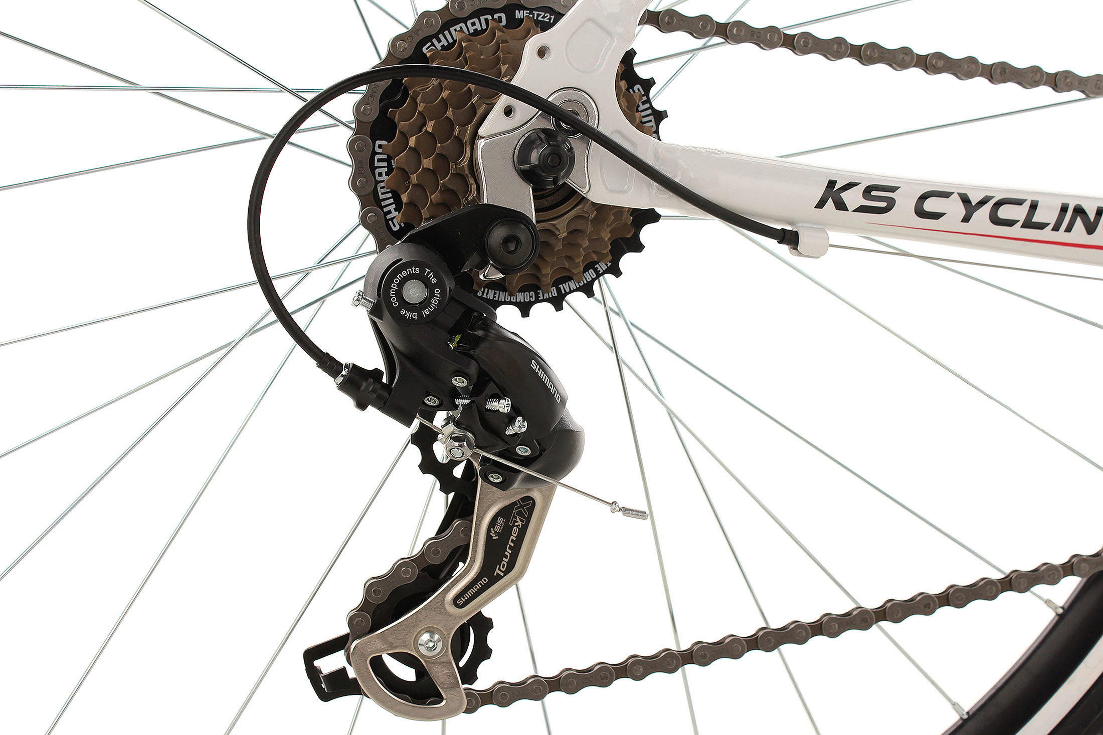 KS-Cycling Fitnessrad Lightspeed 277B  28 Zoll Rahmenhöhe 58 cm 21 Gänge weiß weiß ca. 28 Zoll Lightspeed - weiß - KS-Cycling