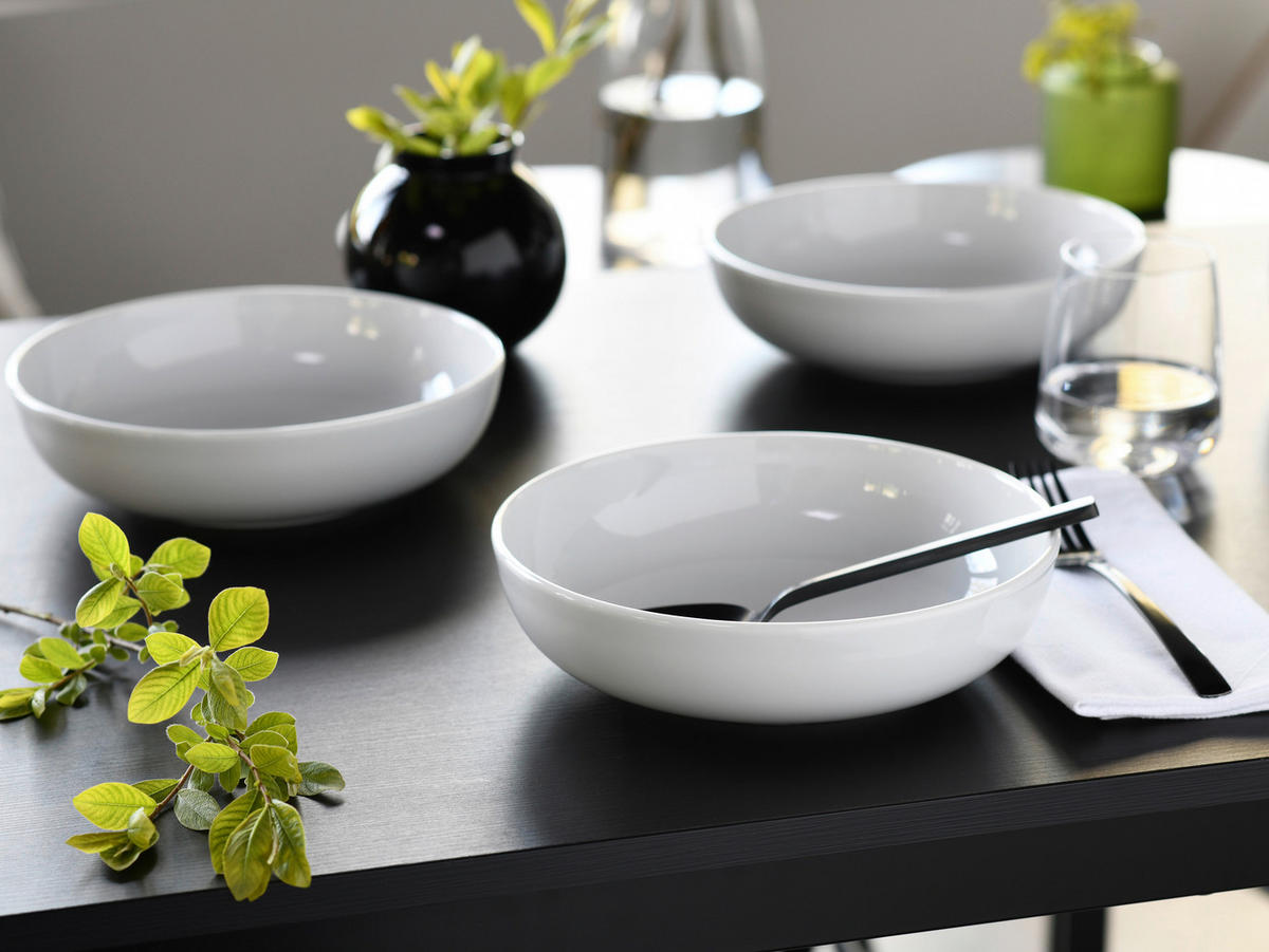 CreaTable Schüssel-Set Allround Weiss weiß Porzellan Allround Weiss - weiß - CreaTable