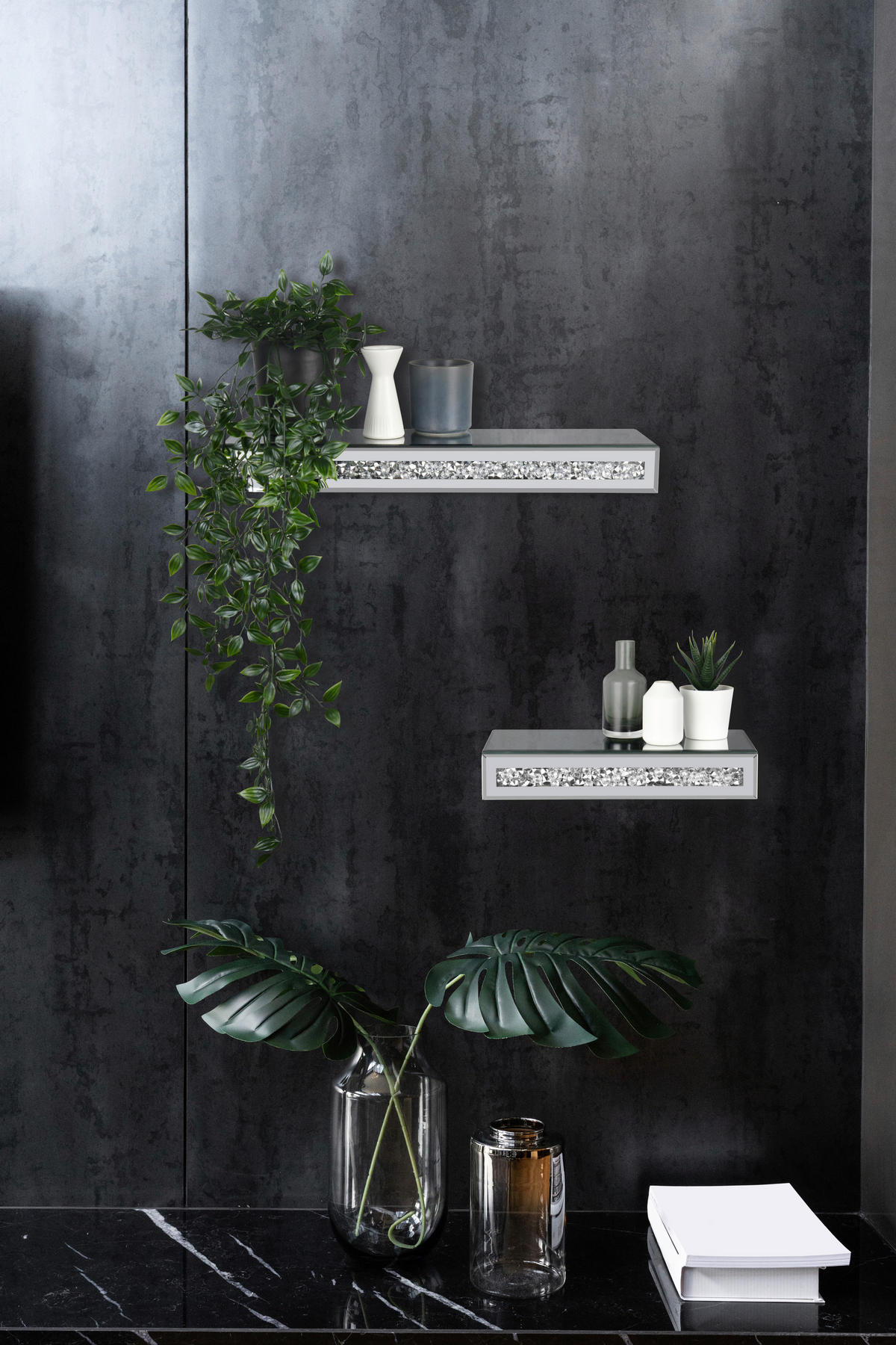 Wandregal Zoe B/H/T: ca. 50x6x15 cm Zoe - (50,00/6,00/15,00cm)