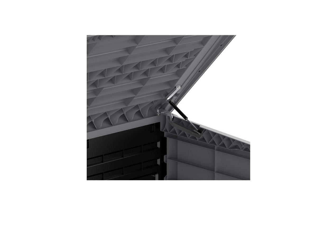 VCM Mülltonnenbox 2er StoreAway grau Kunststoff B/H/L: ca. 145x125x83 cm StoreAway - grau (83,00/145,00/125,00cm) - VCM
