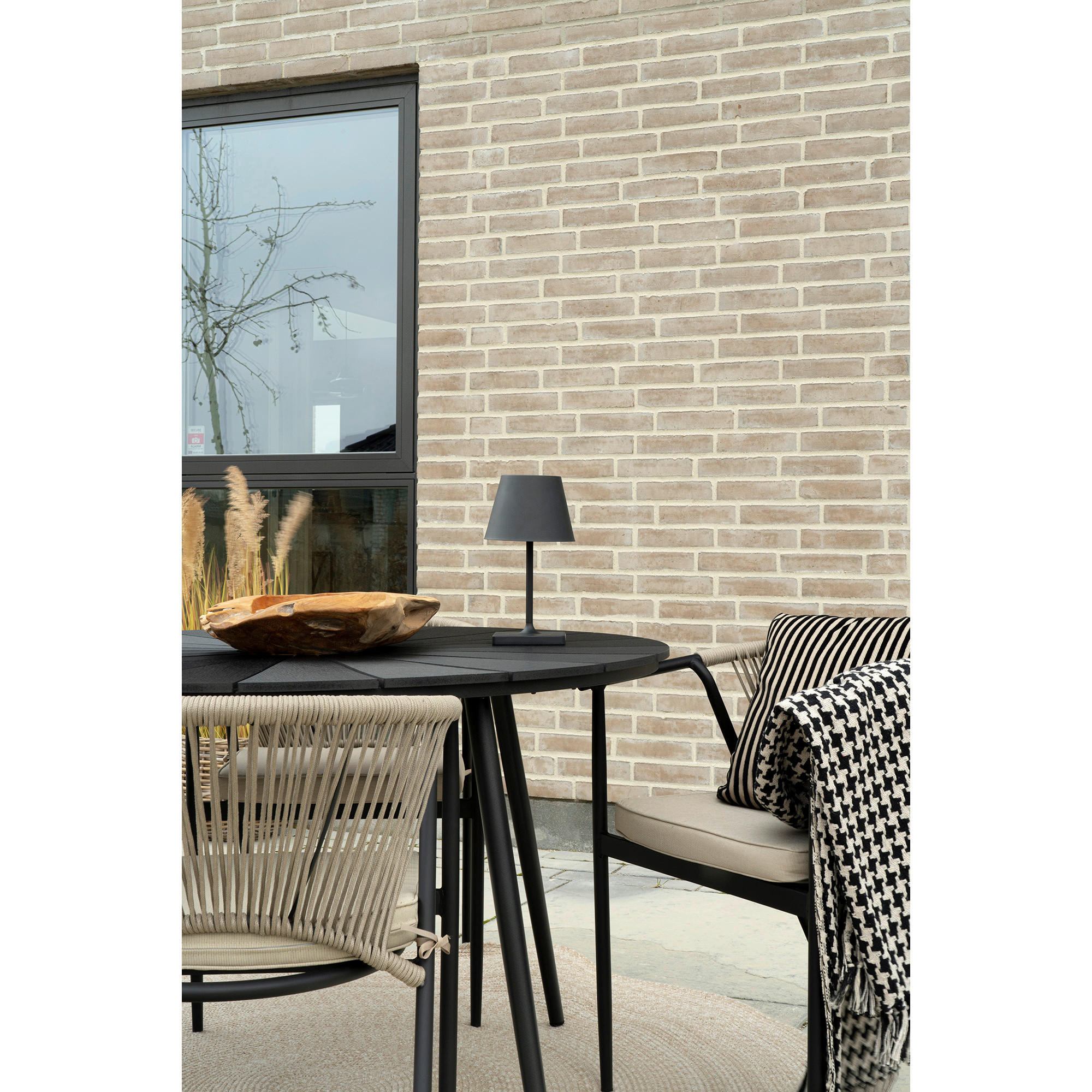 Tischleuchte schwarz Stahl H/D: ca. 28x13 cm LED-Tischleuchte_Dean - schwarz (13,00/28,00cm) - Housenordic