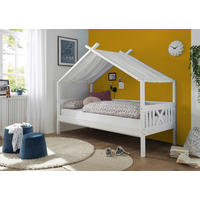 Himmelbett Susa kiefer weiß Liegefläche B/L: ca. 90x200 cm Susa - kiefer/weiß (207,00/170,00/98,00cm)