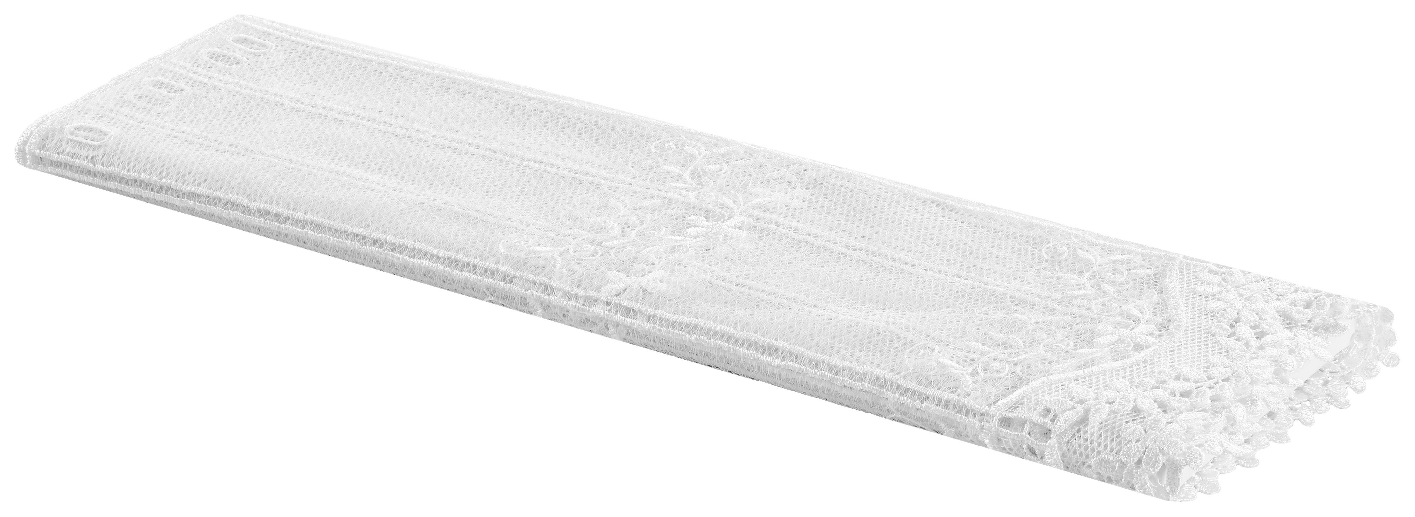 Scheibengardinen-Meterware Alaca weiß H: ca. 60 cm Alaca - weiß (60,00cm)