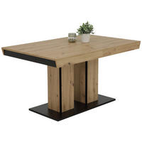 Esstisch AGNES T Eiche Artisan Optik B/H/T: ca. 140x76x90 cm AGNES T - Eiche/schwarz (140,00/76,00/90,00cm) - Hela