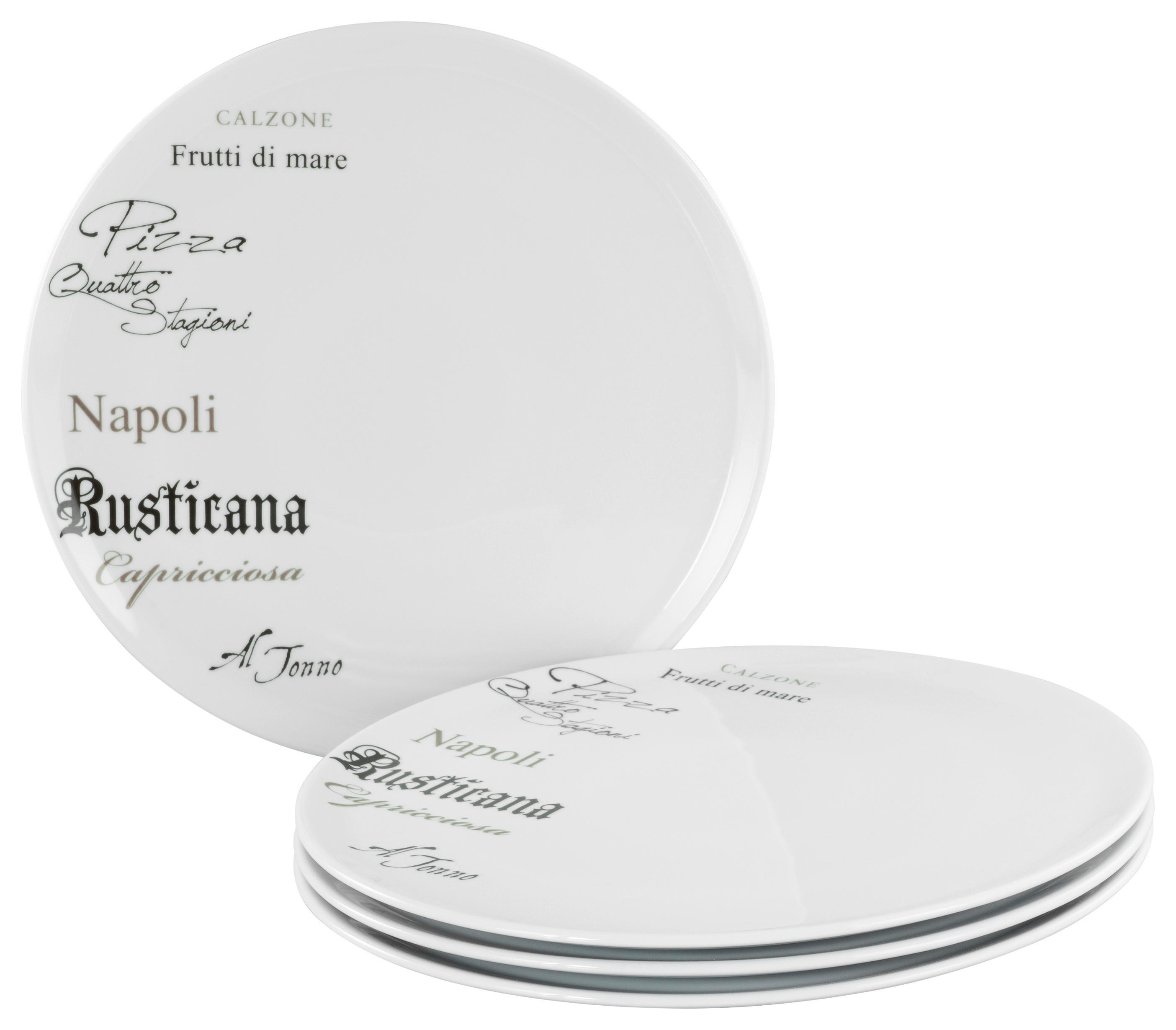 CreaTable Teller-Set Europa Gustoso weiß Porzellan Europa Gustoso - weiß - CreaTable