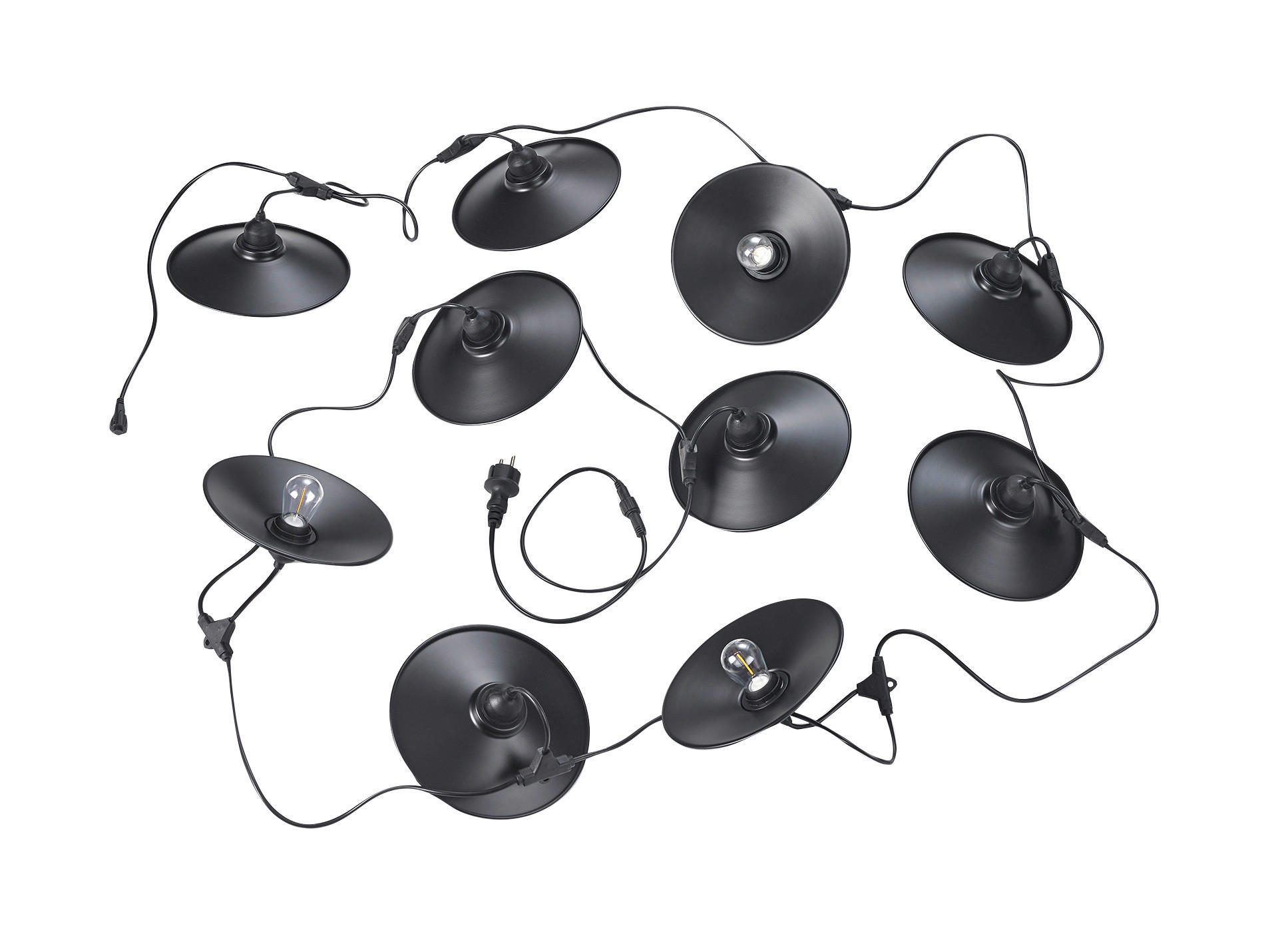Solarlichterkette mattschwarz B: ca. 65 cm Chain - mattschwarz (65,00cm) - Reality