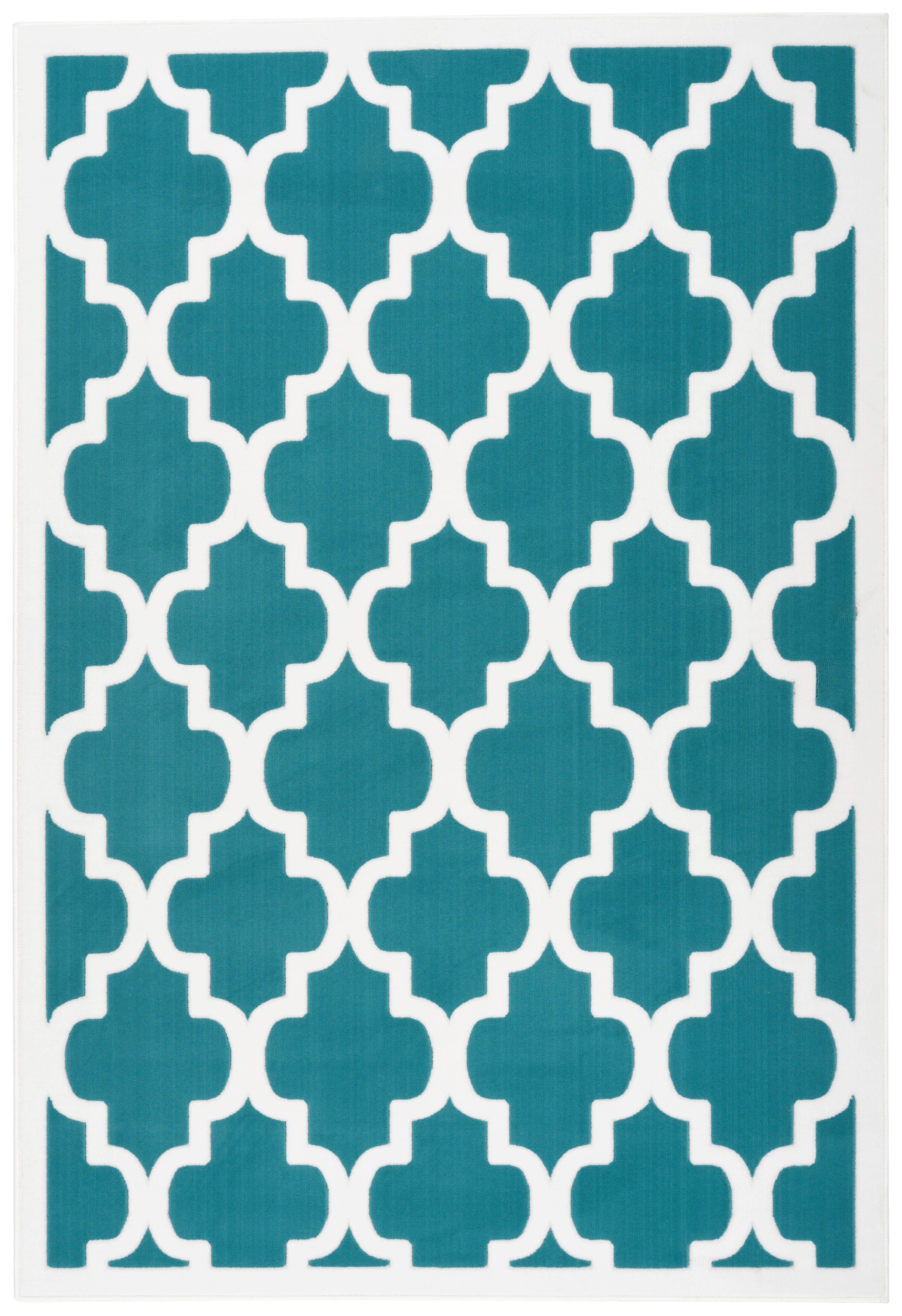 Kayoom Kurzflorteppich Manolya 2097 hellblau B/L: ca. 80x150 cm Manolya 2097 - hellblau (80,00/150,00cm) - Kayoom