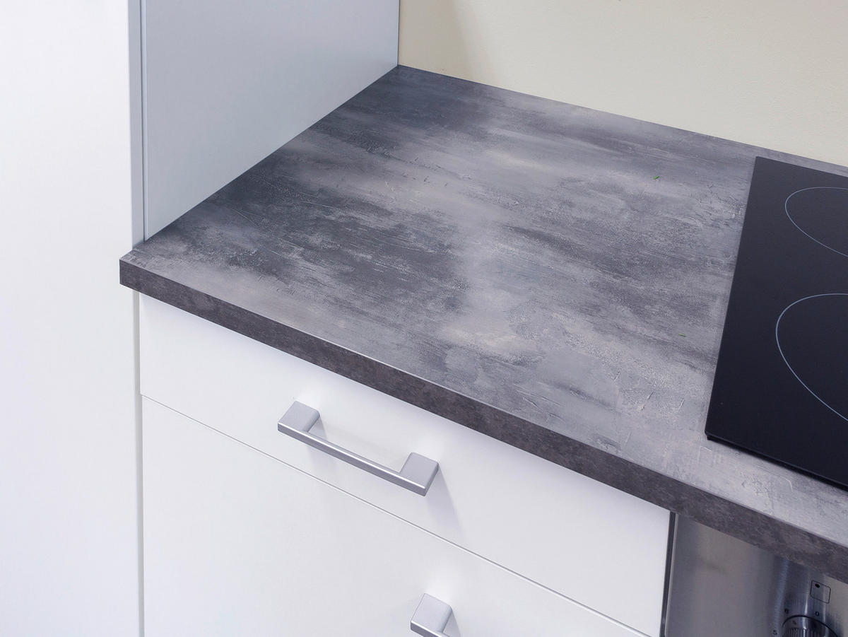 Flex-Well Unterschrank Lucca weiß matt B/H/T: ca. 50x85x60 cm Lucca - Eiche/weiß (50,00/85,00/60,00cm) - Flex-Well