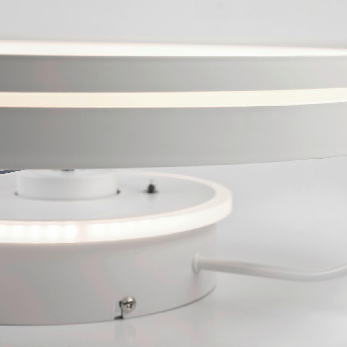 Lamkur LED-Deckenventilator FALCO 49885 weiß H/L: ca. 17x50 cm max. 40 W Falco - weiß (50,00cm) - Lamkur