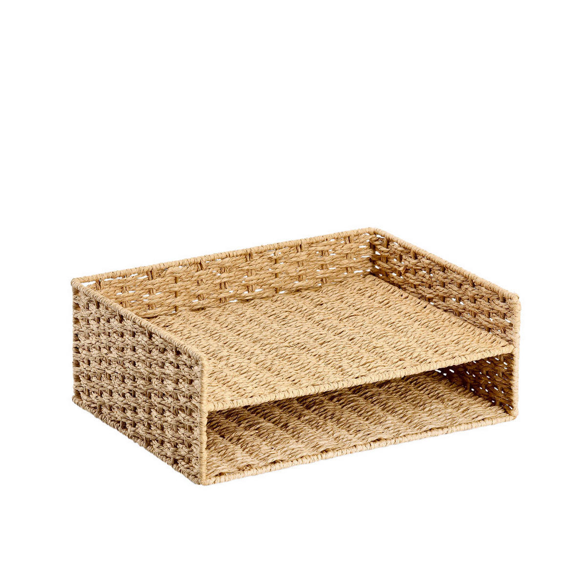 Zeller Organizer natur Papiergeflecht B/H/L: ca. 24x115x32 cm Dokumentenablage - natur (32,00/24,00/115,00cm) - Zeller