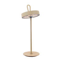 Näve Leuchten LED-Tischleuchte beige Holz Metall Kunststoff B/H/T/D: ca. 13x36x13x13 cm ELLI - beige (13,00/36,00/13,00cm) - Näve Leuchten