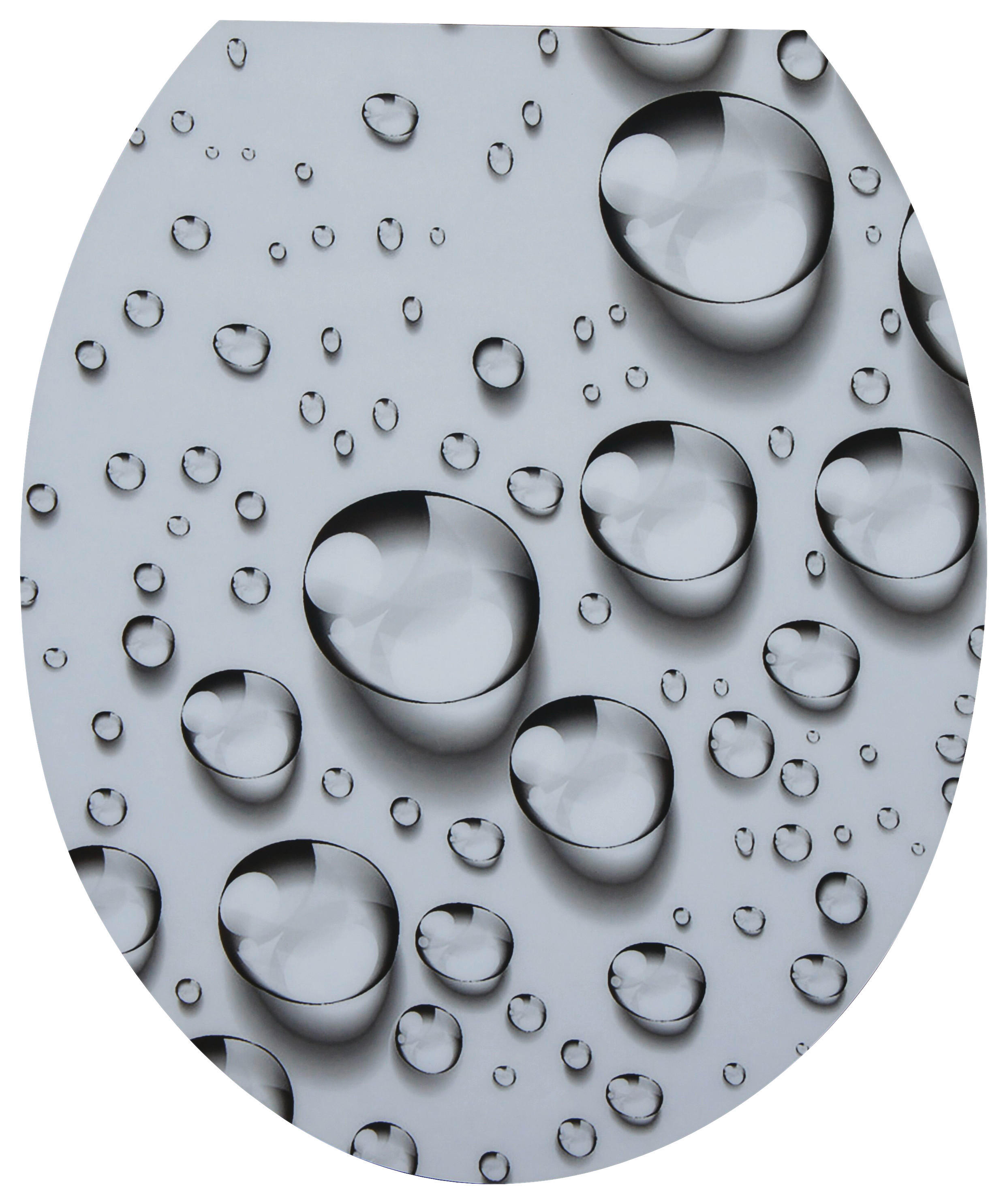 WC-Sitz grau Duroplast WC-Sitz_Wassertropfen Duroplast HG - grau