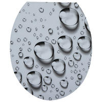 WC-Sitz grau Duroplast WC-Sitz_Wassertropfen Duroplast HG - grau