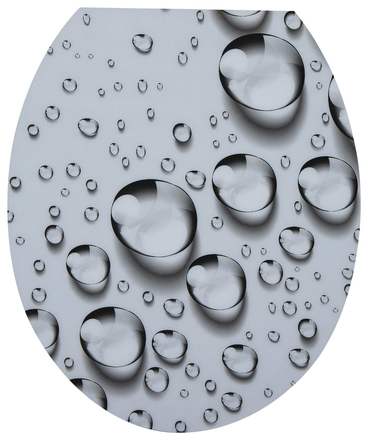 WC-Sitz grau Duroplast WC-Sitz_Wassertropfen Duroplast HG - grau