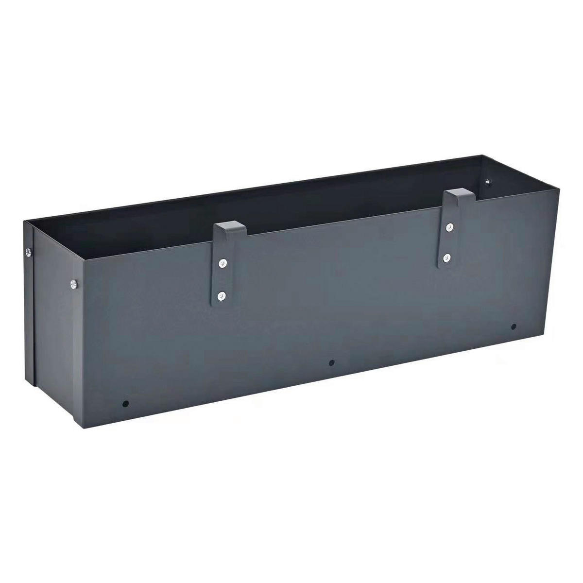 Westmann Pflanzkasten Mülltonnenverkleidung Planum anthrazit Stahl B/H/L: ca. 50x16x12 cm Planum - anthrazit (12,00/50,00/16,00cm) - Westmann