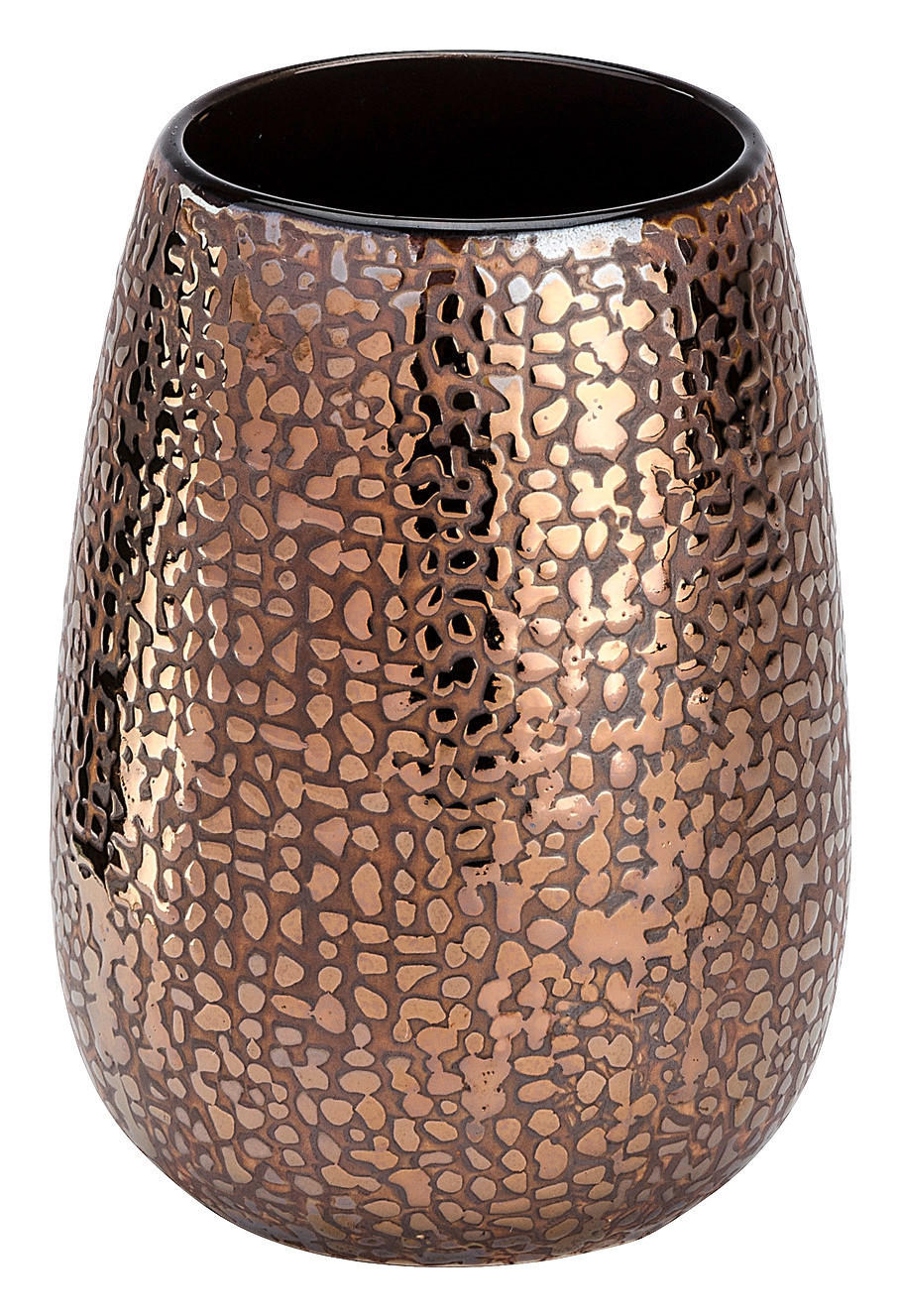 Zahnputzbecher braun Keramik B/H/L: ca. 8,3x11x8,3 cm Zahnputzbecher_Marrakesh_Wenko - braun (8,30/8,30/11,00cm) - WENKO