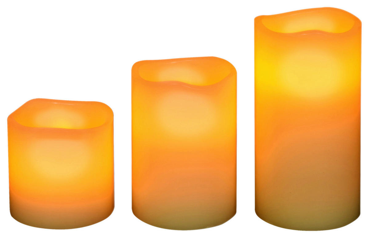 LED-Kerzen ivory LED-Kerzen_3erSet LC2193 - ivory