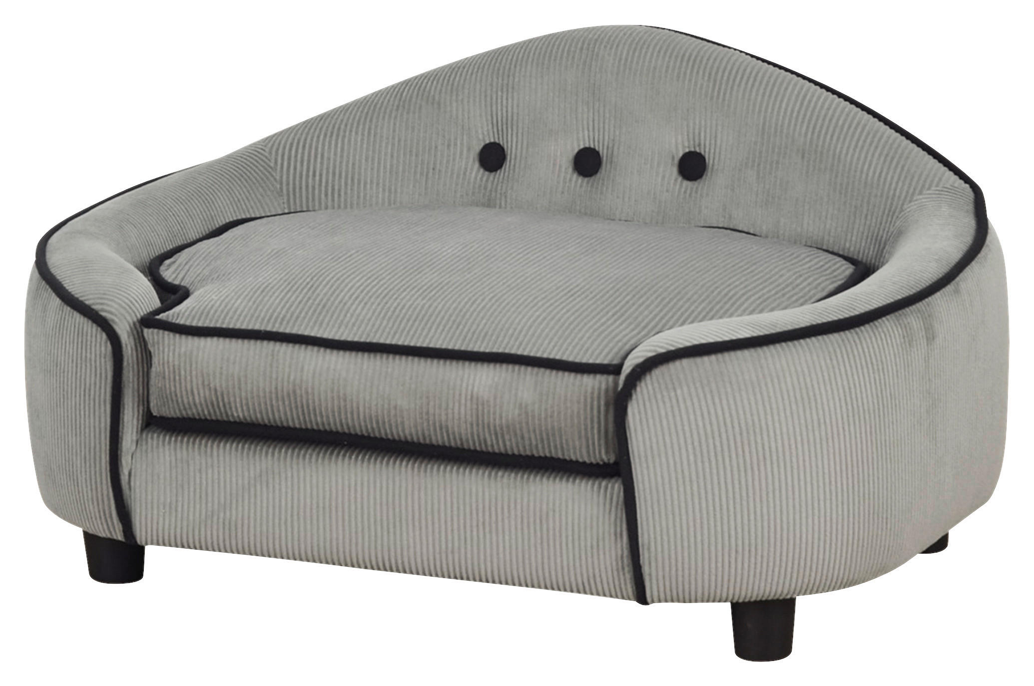 PawHut Hundesofa grau Holz B/H/T: ca. 67x36x45 cm Hundesofa - grau (67,00/36,00/45,00cm) - PawHut
