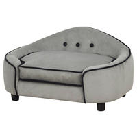 PawHut Hundesofa grau Holz B/H/T: ca. 67x36x45 cm Hundesofa - grau (67,00/36,00/45,00cm) - PawHut