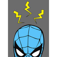 Komar Poster Marvel PowerUp Spider-Man Sense Disney B/L: ca. 50x70 cm Marvel PowerUp Spider-Man Sense - (50,00/70,00cm) - Komar