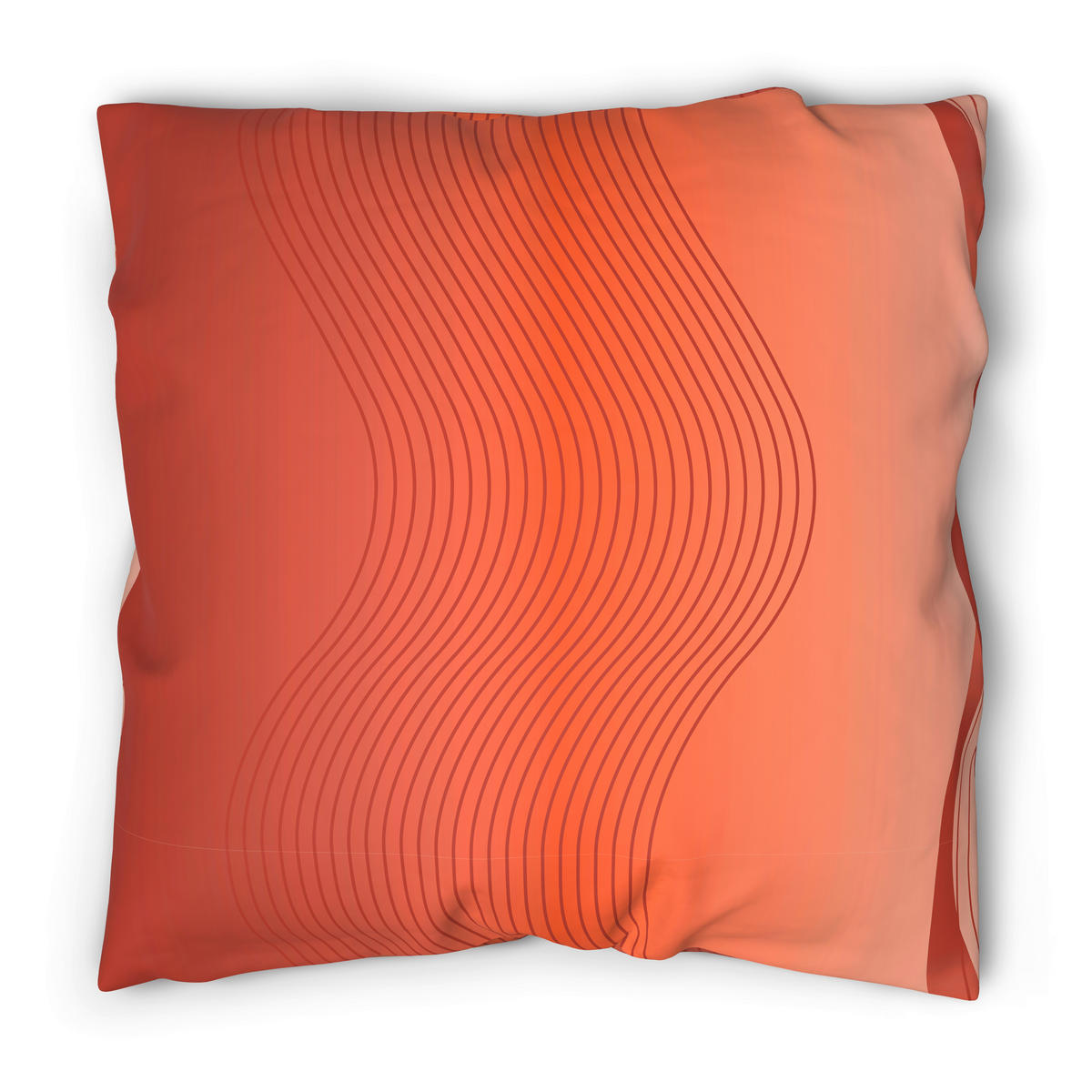 Microfaser Bettwäsche Bettwäsche_Microfaser Welle - orange (135,00/200,00cm)