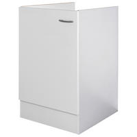 Flex-Well Spülenschrank Wito weiß B/H/T: ca. 50x82x57 cm Wito - weiß/Edelstahl (50,00/82,00/57,00cm) - Flex-Well