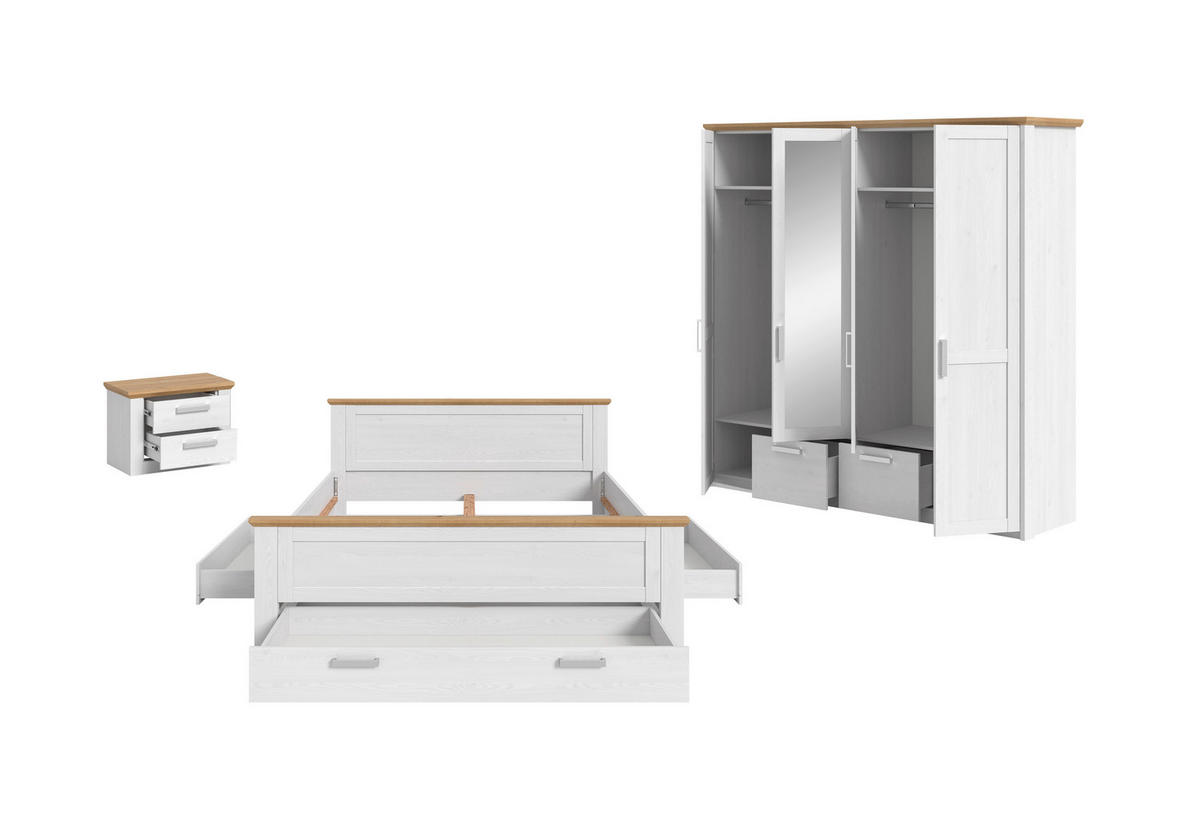 Bettanlage VERONA Sibiu Lärche Nachbildung Eiche Artisan Nachbildung VERONA - Eiche - xonox.home