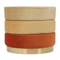 360 Living Hocker Elyse 101 orange H/D: ca. 42x50 cm Elyse 101 - orange (50,00/42,00cm) - 360 Living