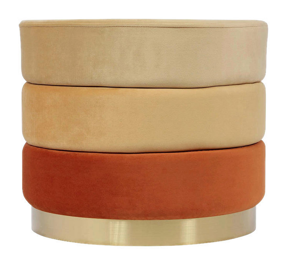 360 Living Hocker Elyse 101 orange H/D: ca. 42x50 cm Elyse 101 - orange (50,00/42,00cm) - 360 Living