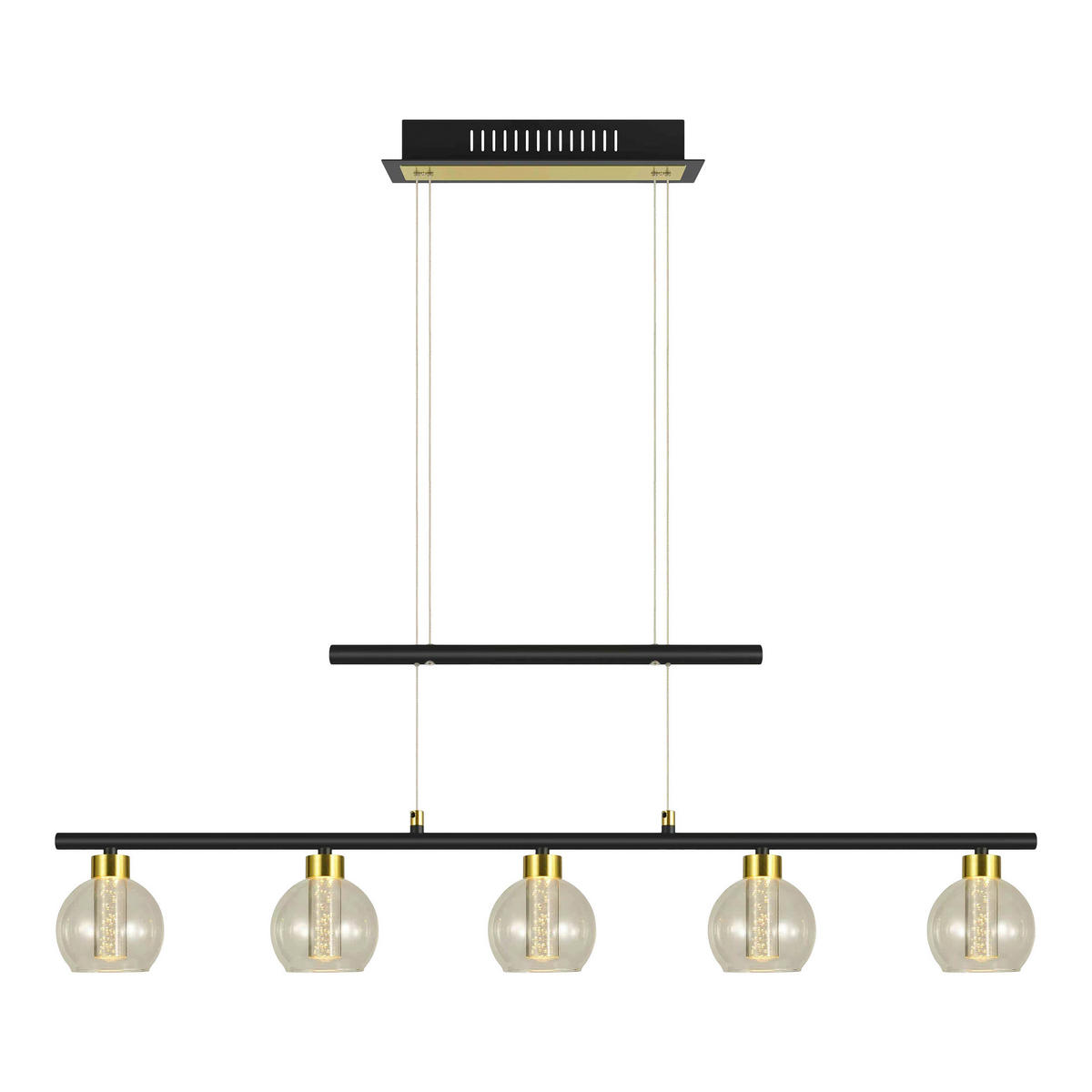 Näve Leuchten Pendelleuchte NV7093222 Brass - schwarz (10,00/150,00/90,00cm) - Näve Leuchten
