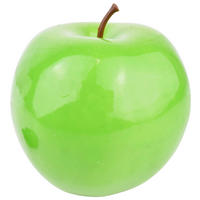 Deko-Apfel grün Kunststoff D: ca. 9 cm Deko-Apfel - grün (9,00cm)