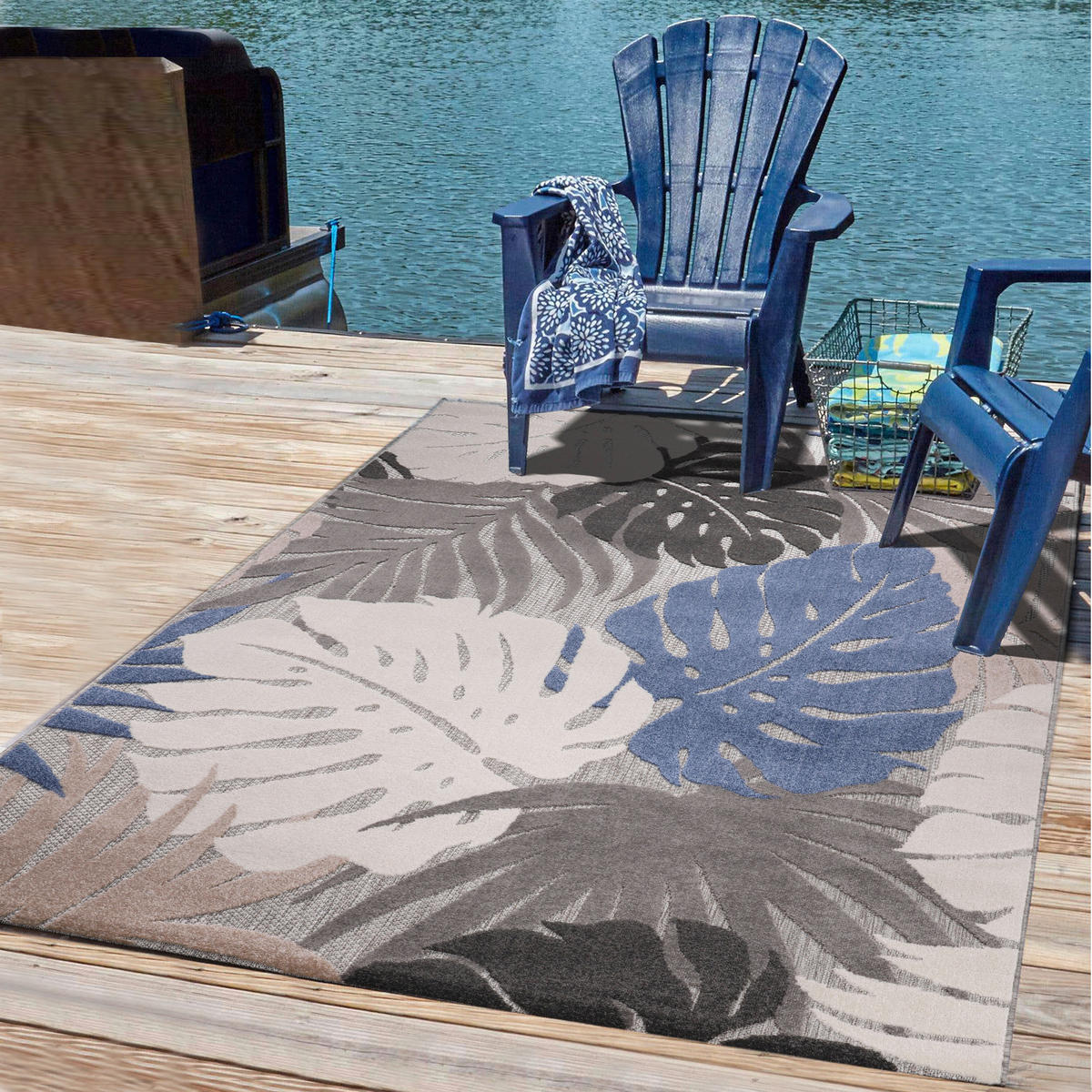 Sanat Outdoorteppich FLORAL beige B/L: ca. 240x330 cm FLORAL - beige (240,00/330,00cm) - Sanat