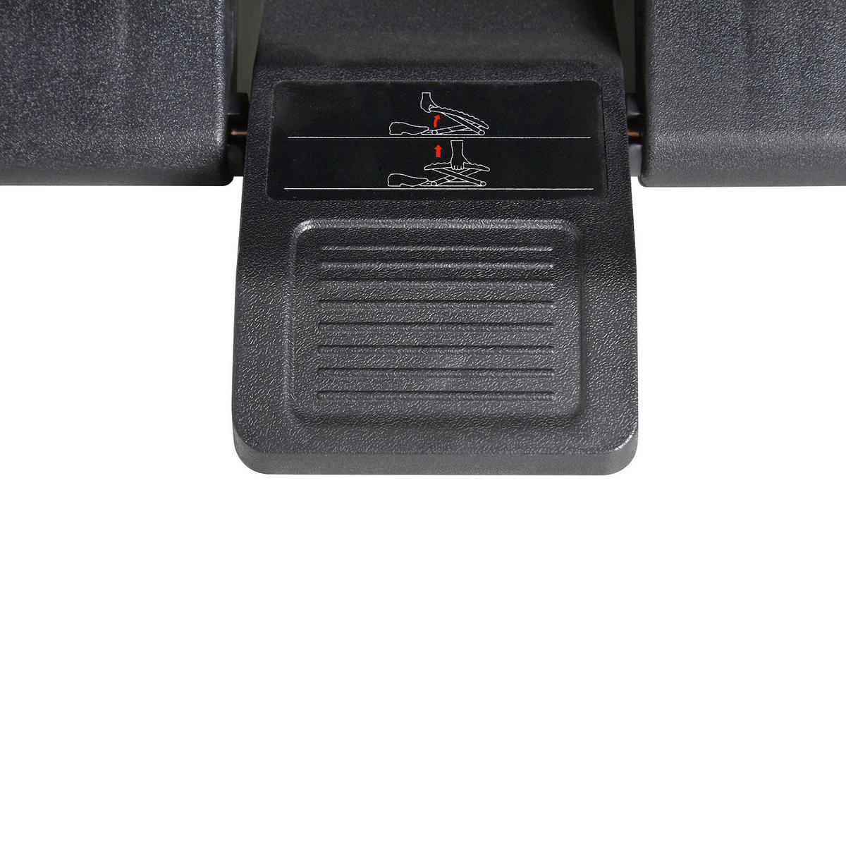 HOMCOM Fußstütze verstellbar schwarz Fußstütze verstellbar - schwarz (45,00/34,00/17,00cm) - HOMCOM