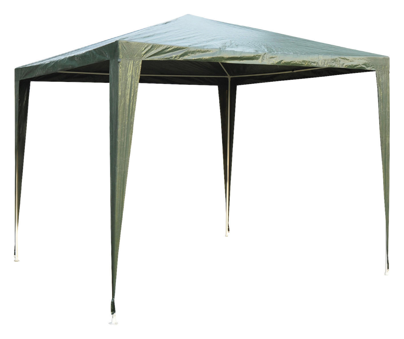 Outsunny Gartenpavillon grün Stahl B/H/T: ca. 270x245x270 cm Gartenpavillon_mit_Klicksystem - grün (270,00/245,00/270,00cm)