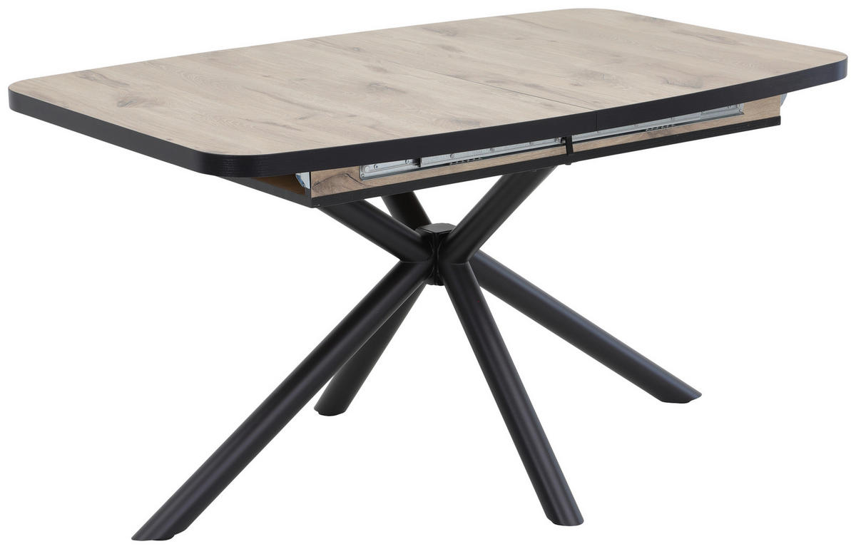 Esstisch Tokio schwarz B/H/T: ca. 180x76x90 cm Tokio - schwarz (180,00/76,00/90,00cm) - Hela
