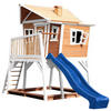 AXI Spielhaus Max braun B/H/L: ca. 432x288x193 cm Max - braun/blau (193,00/432,00/288,00cm) - AXI