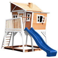 AXI Spielhaus Max braun B/H/L: ca. 432x288x193 cm Max - braun/blau (193,00/432,00/288,00cm) - AXI