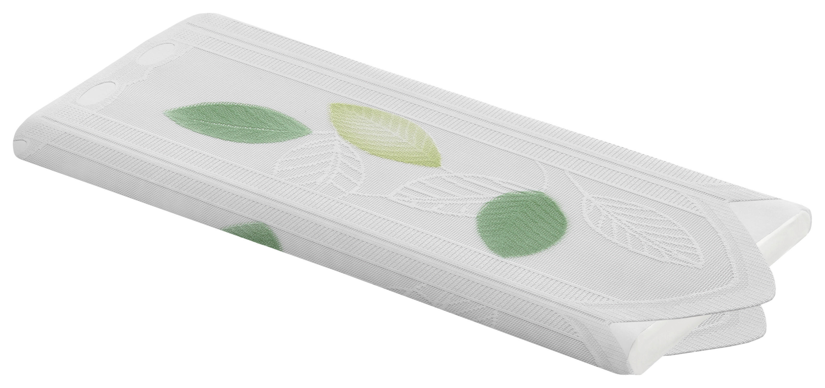 Scheibengardinen-Meterware Blatt grün H: ca. 45 cm Blatt - grün (45,00cm)