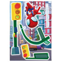 Komar Wandtattoo Spidey+Amazing Friends Lamp Swing  Spidey+Amazing Friends Lamp Swing B/L: ca. 50x70 cm Spidey+Amazing Friends Lamp Swing - (50,00/70,00cm) - Komar