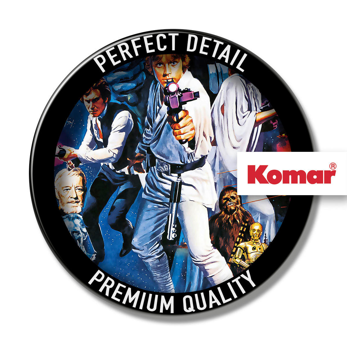 Komar Fototapete Star Wars Poster Classic 1 B/L: ca. 200x250 cm Star Wars Poster Classic 1 - (200,00/250,00cm) - Komar