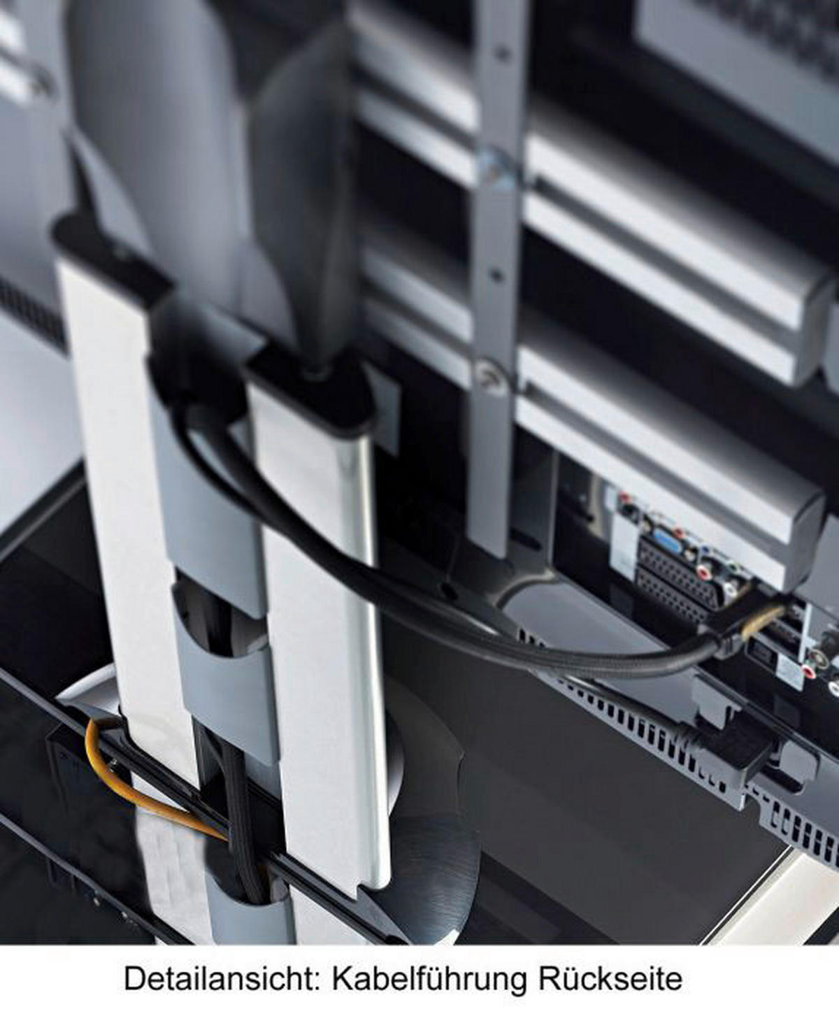 VCM TV-Standfuß TV-Standfuß TV-Standfuß "Bilano Silber" - (60,00/100,00/44,00cm) - VCM