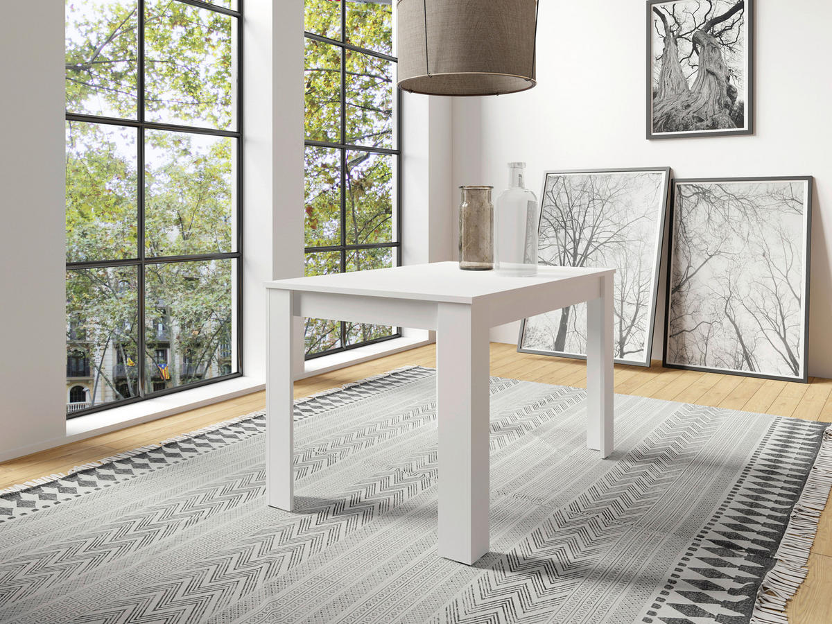 Tisch NEPAL weiß B/H/T: ca. 120x75x80 cm NEPAL - weiß (120,00/75,00/80,00cm) - byLIVING