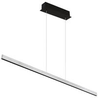 GLOBO Pendelleuchte mattschwarz Metall Aluminium B/H/T: ca. 9x120x120 cm 1.0 Brennstellen 17013H - mattschwarz (9,00/120,00/120,00cm) - GLOBO
