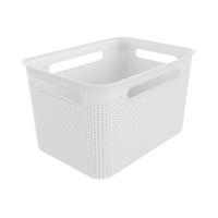 Rotho Aufbewahrungsbox weiß B/H/L: ca. 26x21x36 cm Box_Brisen 16l - weiß (36,00/26,00/21,00cm) - Rotho