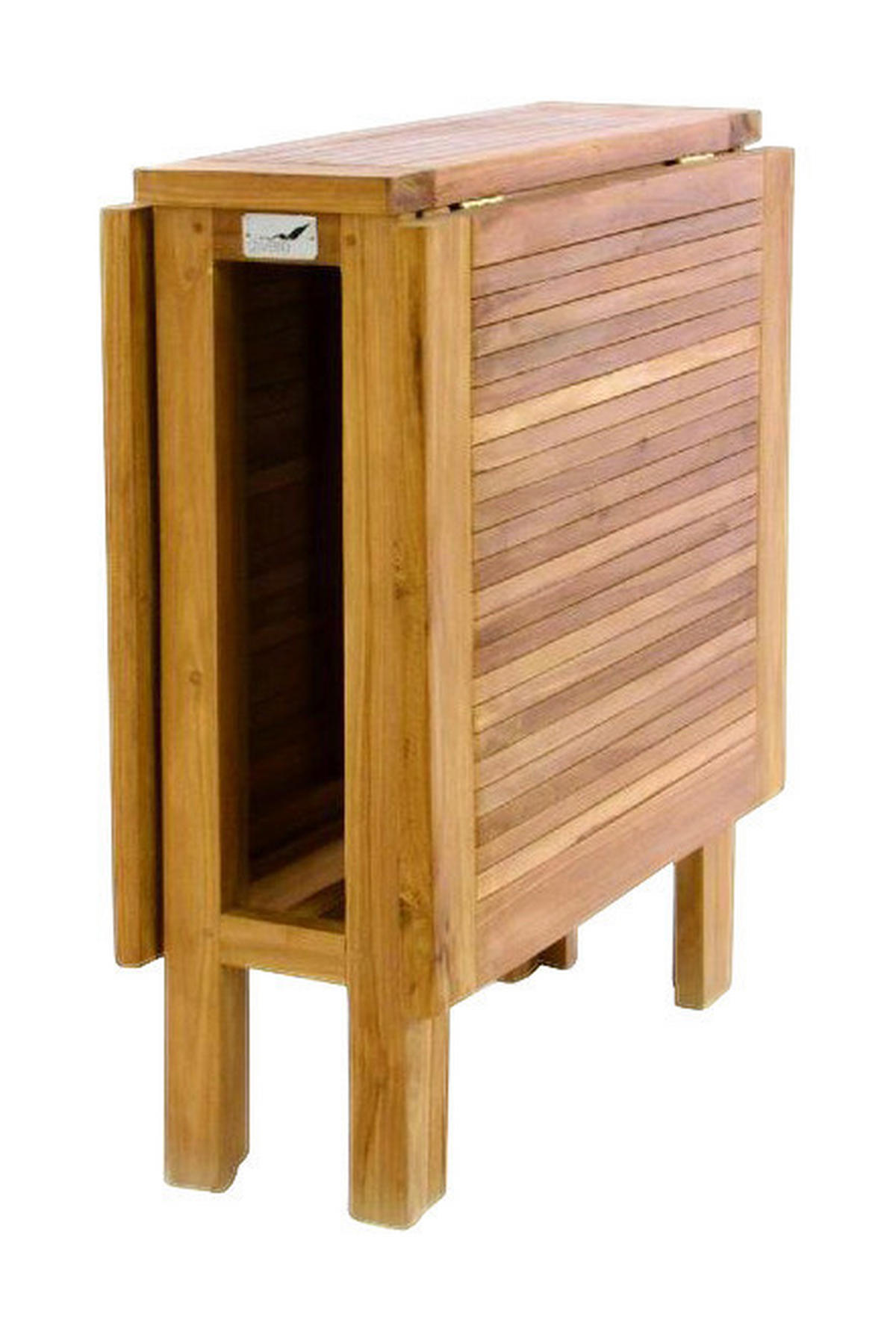 VCM Balkontisch braun Teakholz B/H/L: ca. 65x75x130 cm Balkontisch - braun (130,00/65,00/75,00cm) - VCM