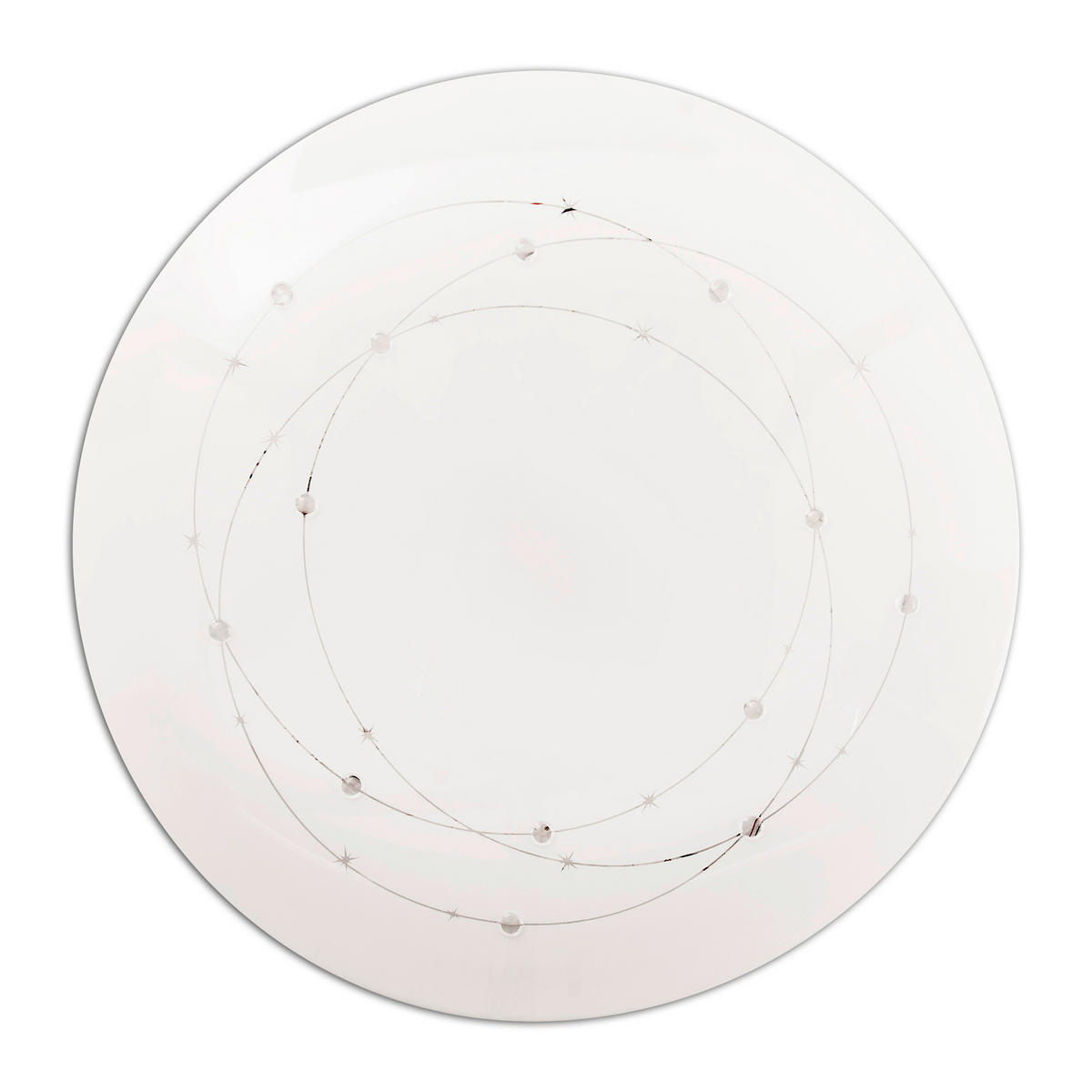 Näve Leuchten LED-Deckenleuchte weiß Kunststoff Metall B/H/T/D: ca. 61x9,5x61x61 cm LISSABON - weiß (61,00/9,50/61,00cm) - Näve Leuchten
