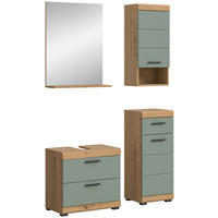 Badezimmer-Set Scout Eiche Artisan Nachbildung salbei Nachbildung B/H/T: ca. 112x191x37 cm Scout - Eiche/salbei (112,00/191,00/37,00cm) - xonox.home